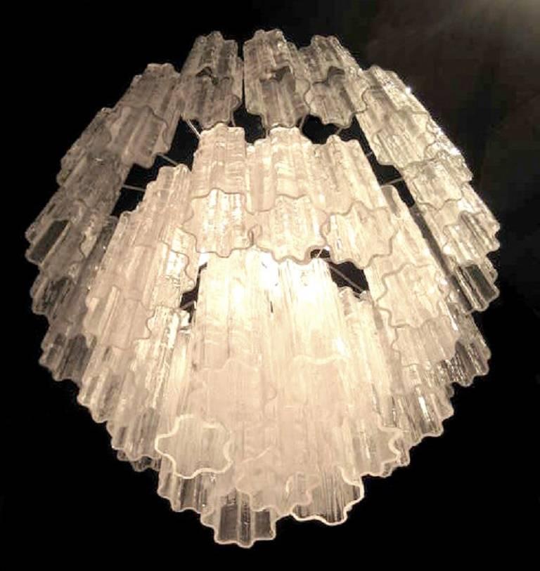 Mid-Century Modern Murano Glass Chandelier by Venini for Camer