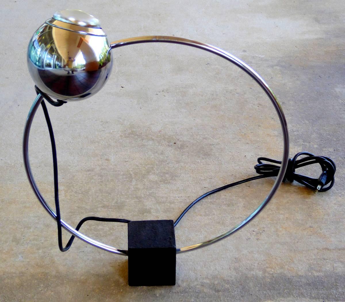 chrome eyeball lamp