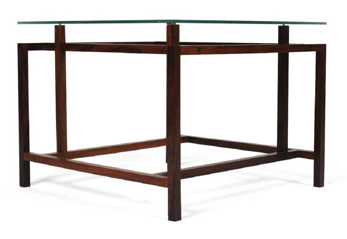 Pair of Rosewood Side Tables by Henning Norgaard for Komfort In Good Condition For Sale In Palm Beach Gardens, FL