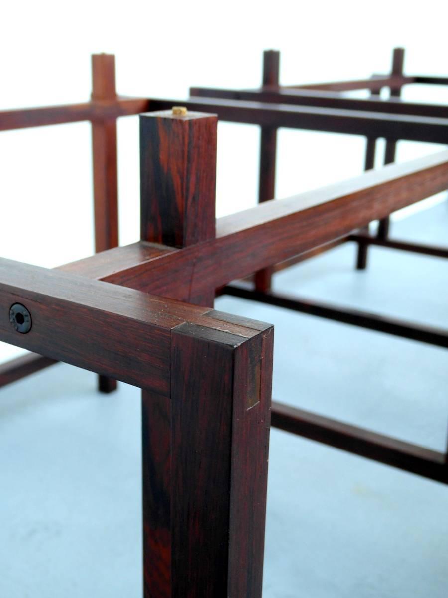 Pair of Rosewood Side Tables by Henning Norgaard for Komfort For Sale 1