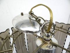 Small Fontana Arte Smoked Glass Chandelier