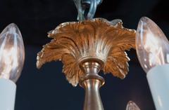 Small Louis XVI Bronze Chandelier, French 19th Century