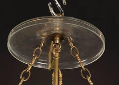 Handblown Antique Hanging Melon Globe Light