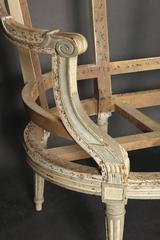 19th Century Carved and Painted Sofa Frame