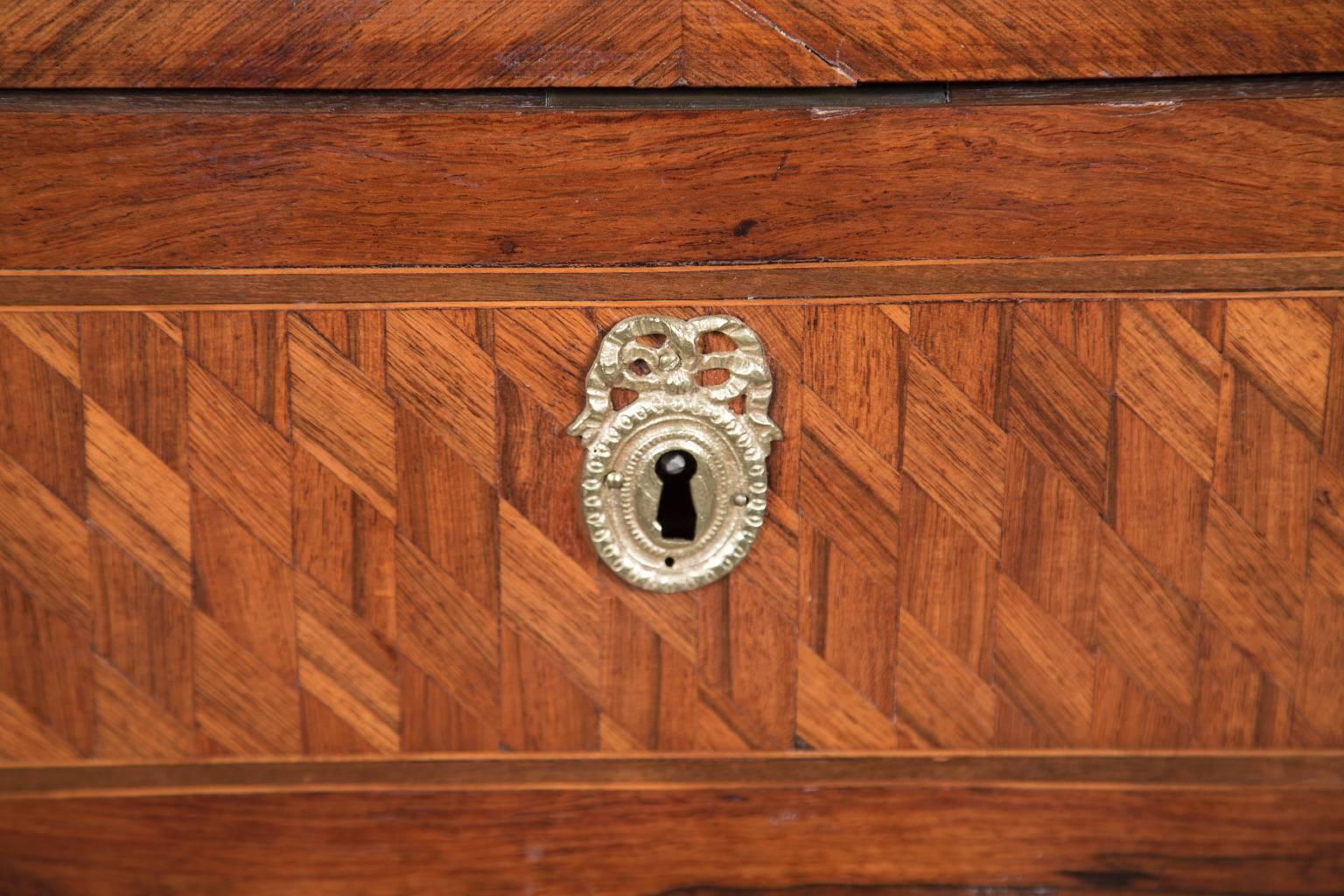 French 19th Century Marquetry Chest 1