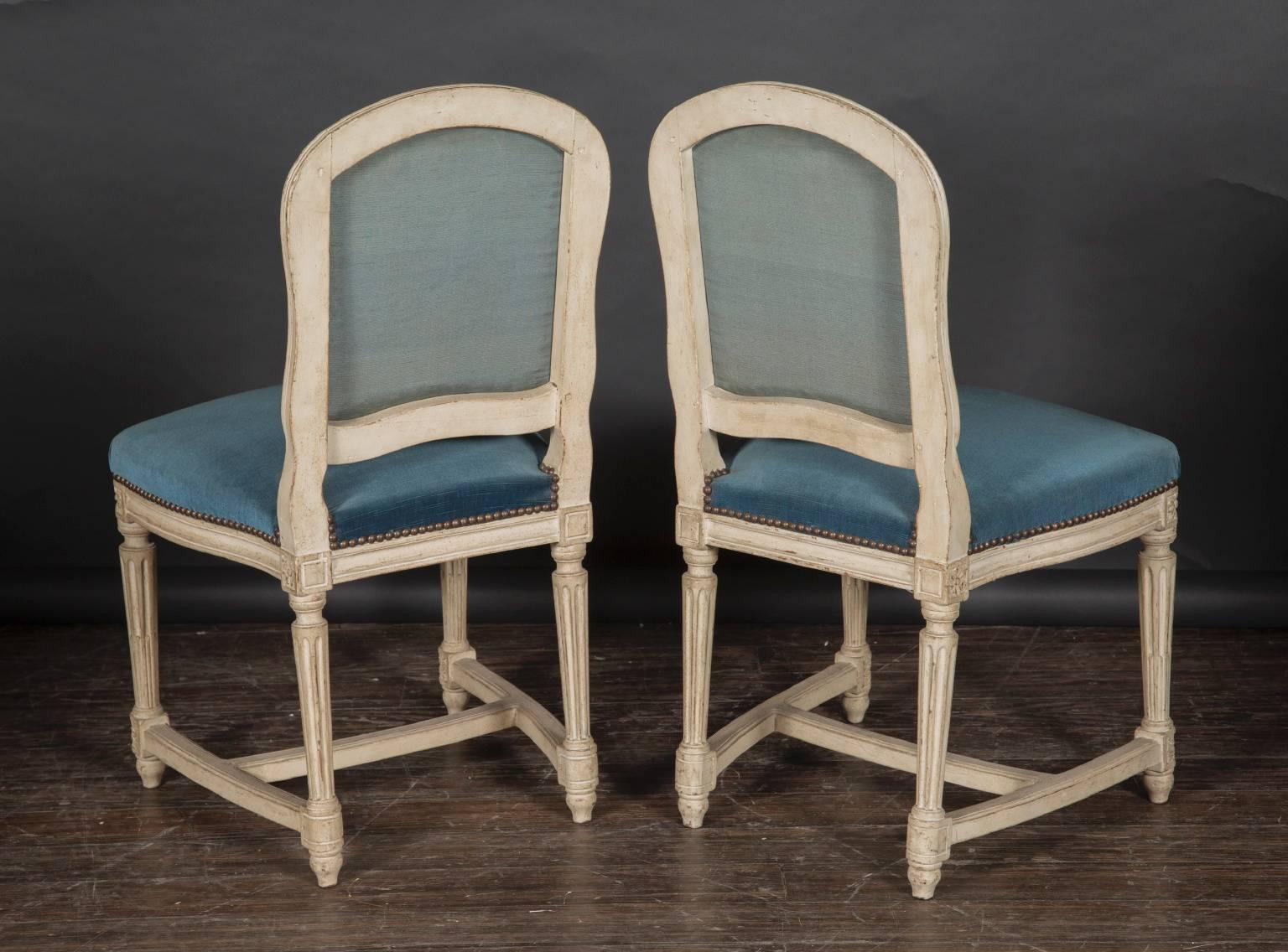Set of Ten 19th Century Painted Chairs In Excellent Condition In New Orleans, LA