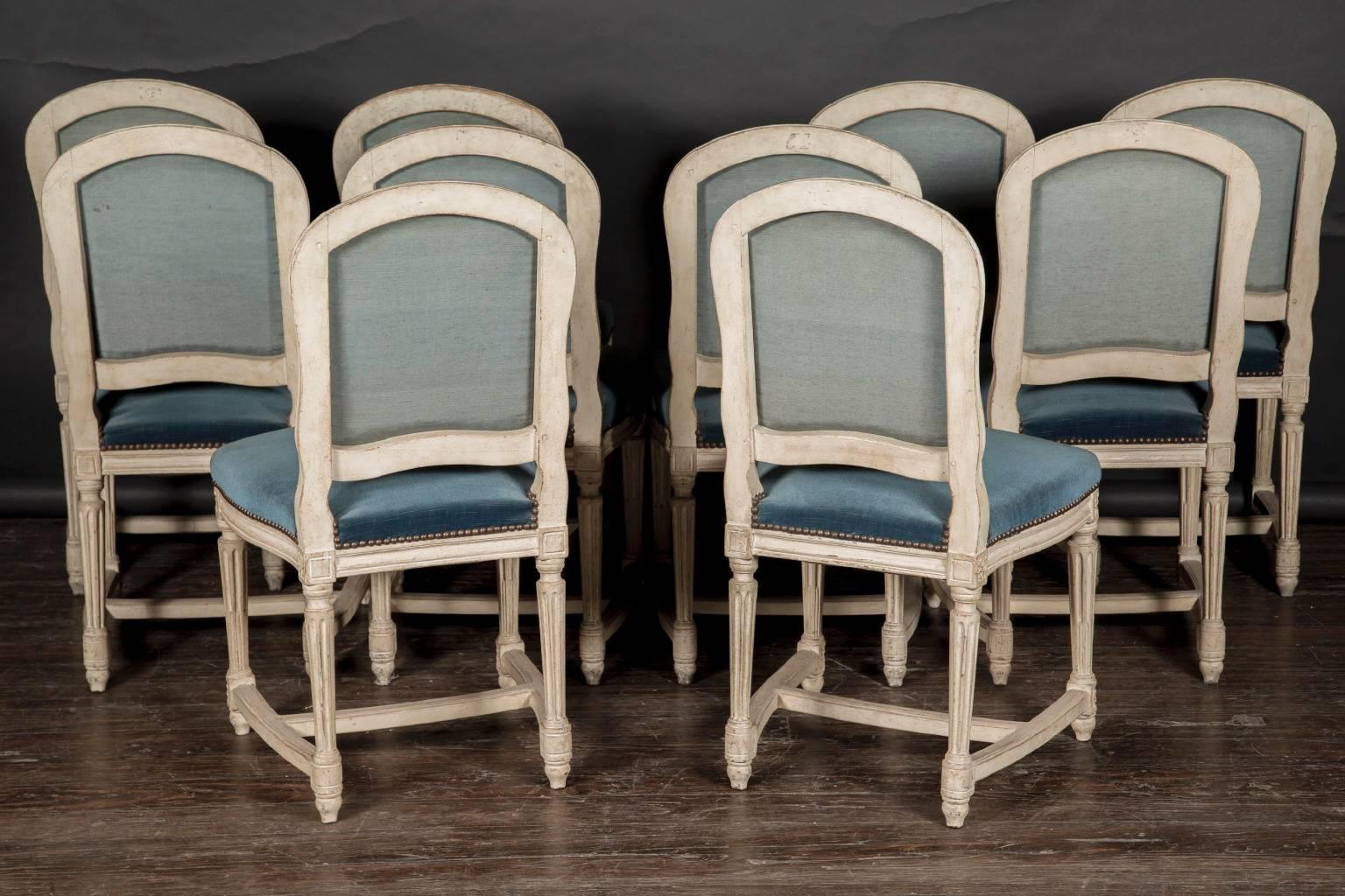 Set of Ten 19th Century Painted Chairs 1