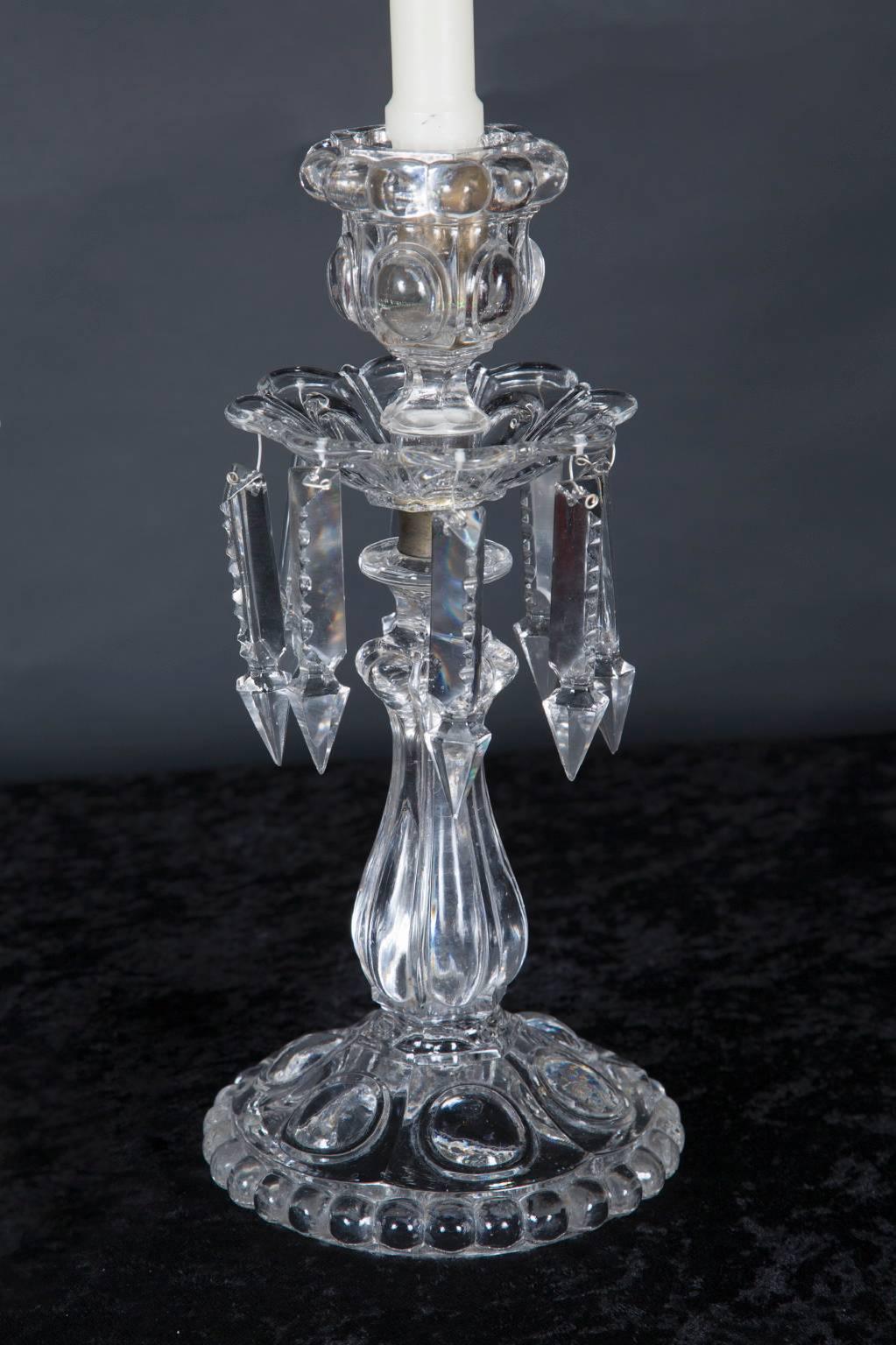 19th Century Pair of St. Louis Crystal Lusters