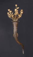 Large Antique French "Horn of Plenty" Sconces