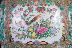 Pair: Exquisite Early 19th Century Chinese Rose Medallion Porcelain Temple Jars