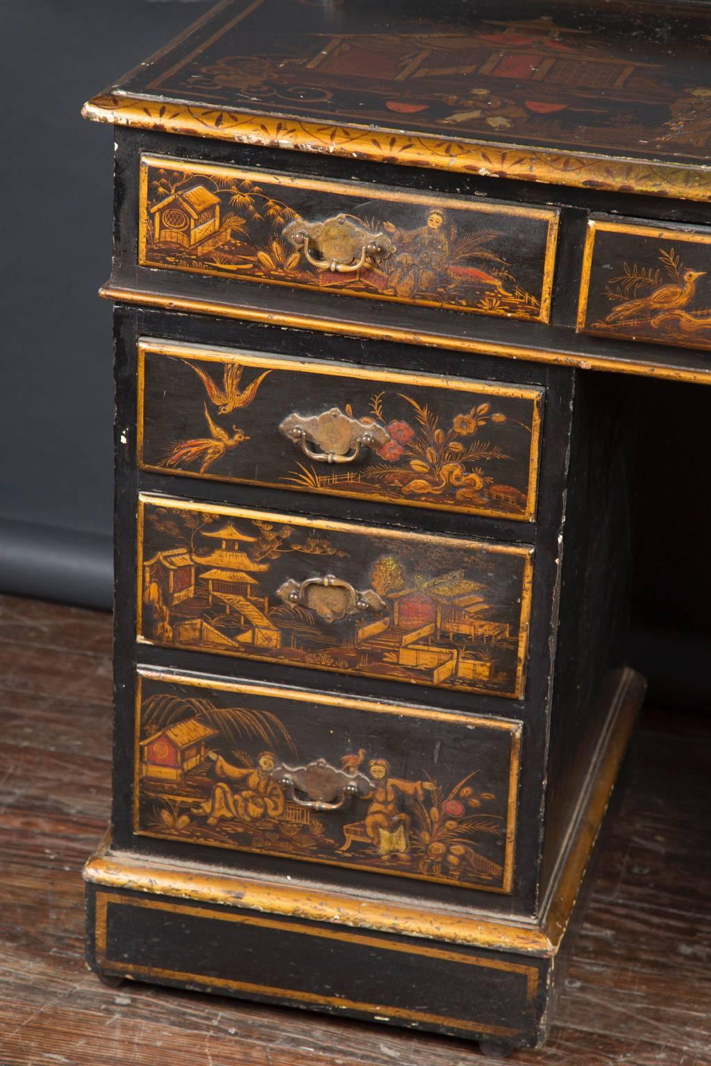 French 19th Century Chinoiserie Desk For Sale