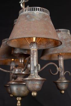 Italian Late 20th Century Iron Chandelier