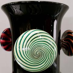 21st Century, "Opalino Fiorito" Glass Vase by Alberto Biagetti for Venini