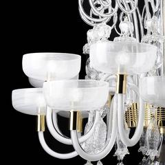 Venini Glass Chandelier Designed by Carlo Scarpa