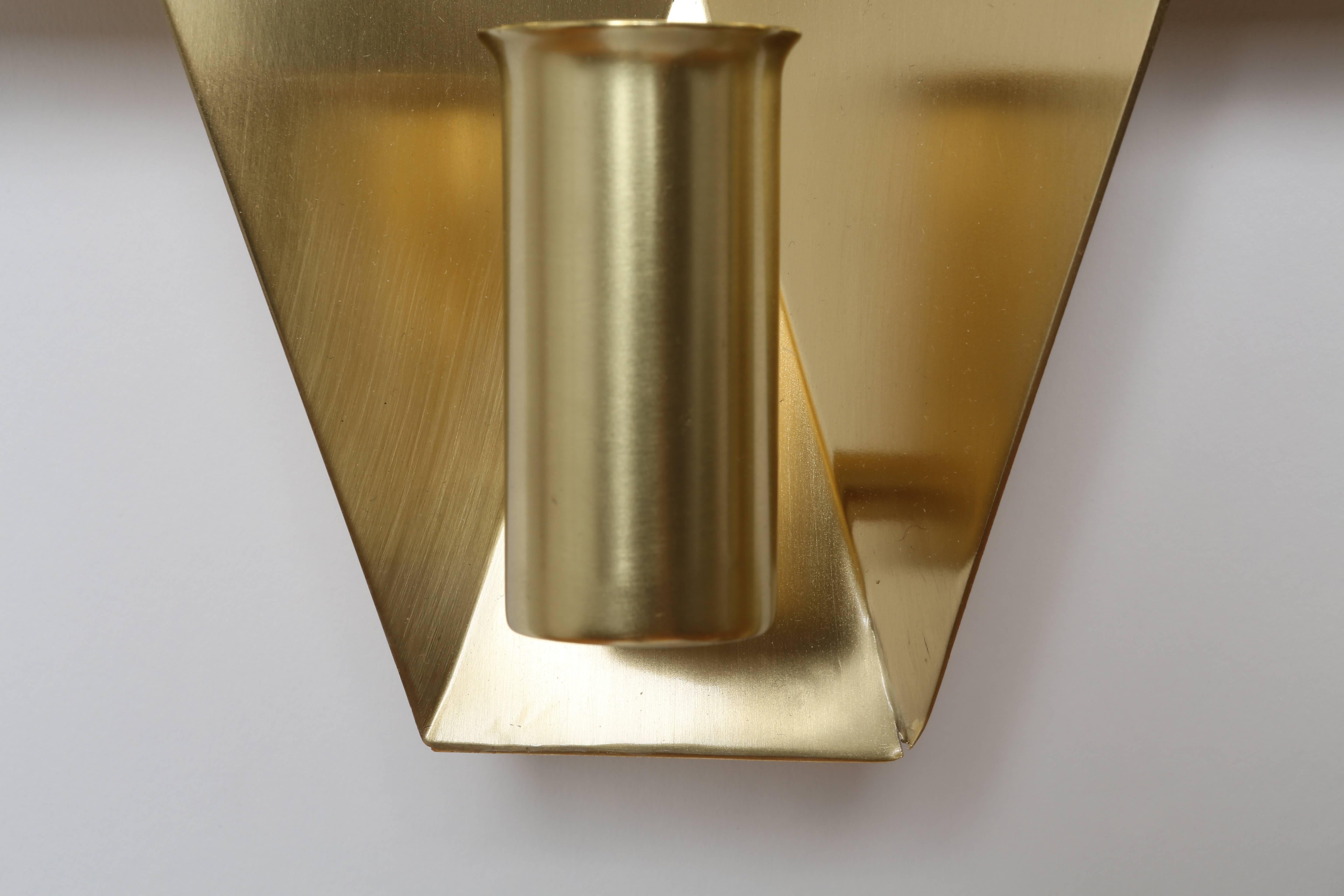 Brass Wall Lamps by Fog & Morup, pair For Sale
