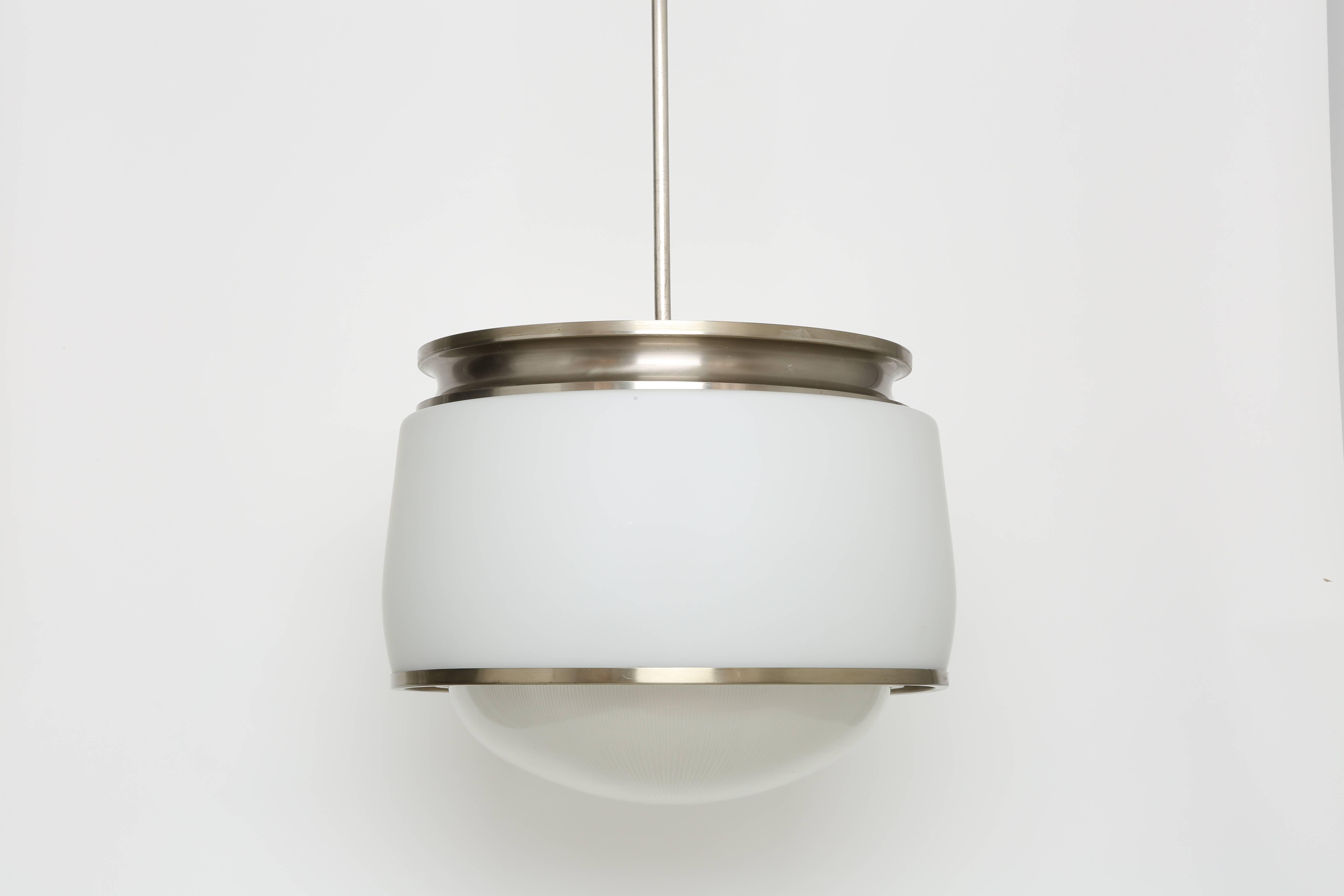 Plated Sergio Mazza Ceiling Pendant 