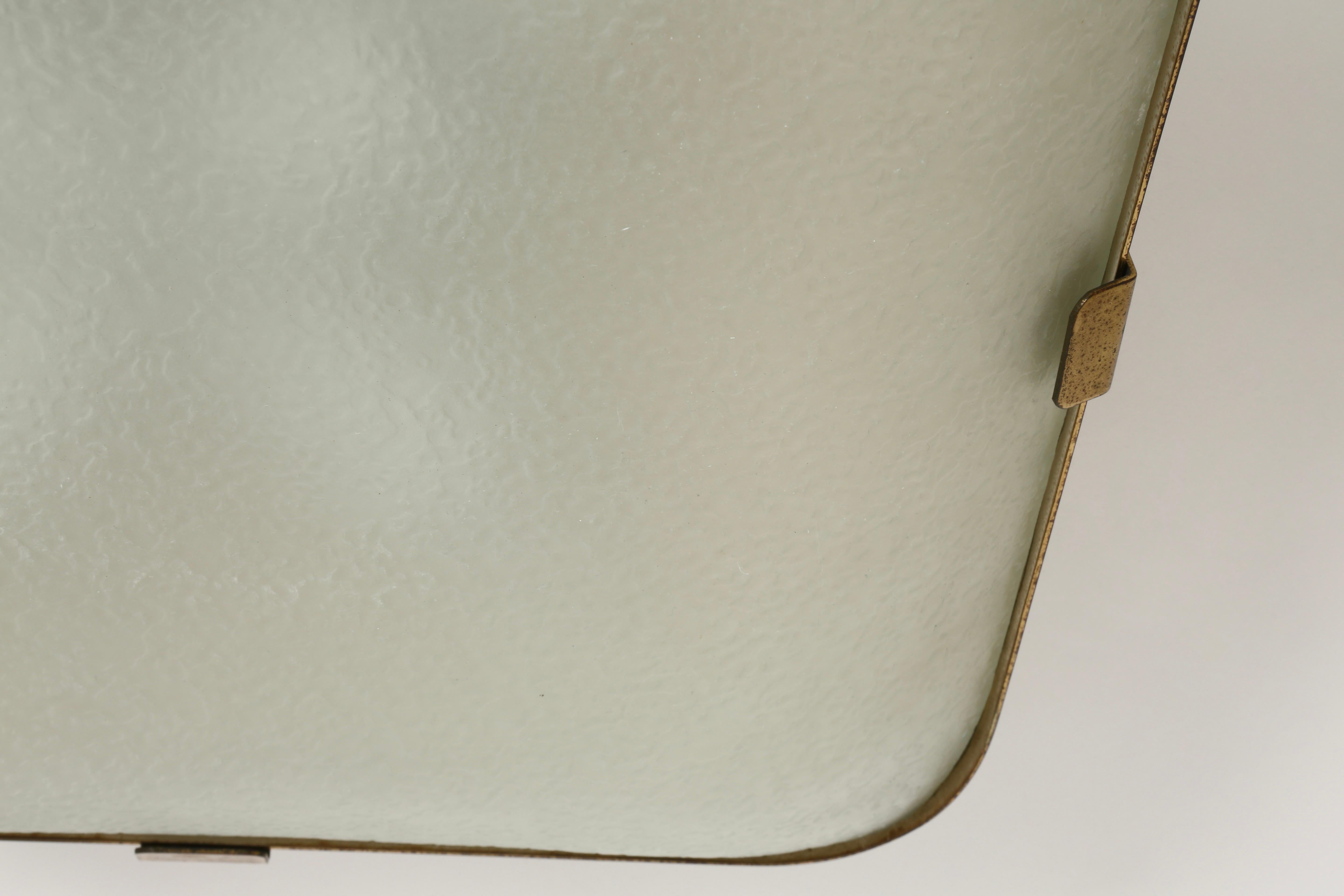 Fontana Arte flush mount ceiling light Model 1485, Italy circa 1960s For Sale 5