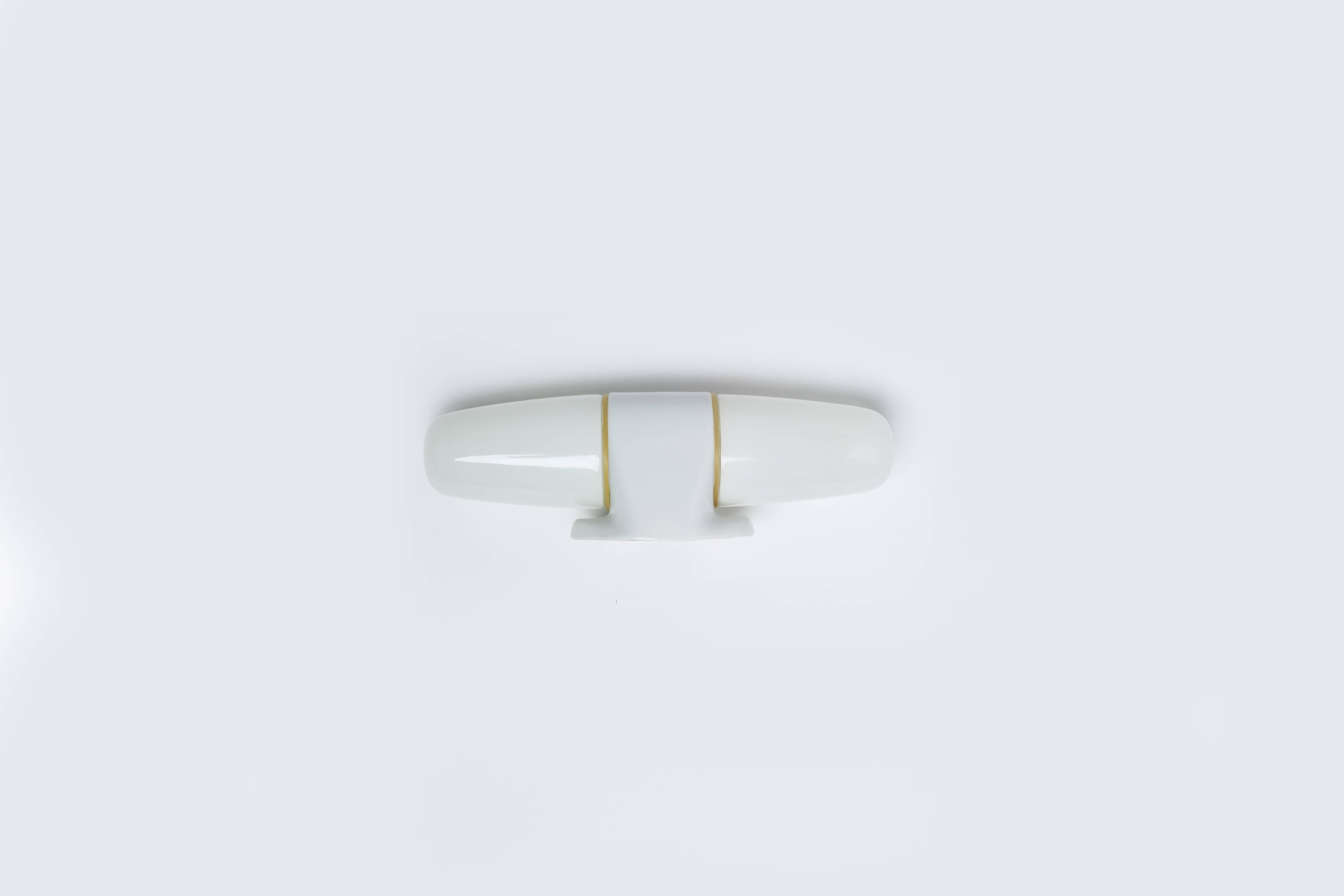 Glazed Wilhelm Wagenfeld Wall Lamps 