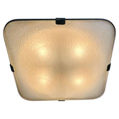 Fontana Arte Model 1485 Flush Mount Ceiling Light, Italy 1960s