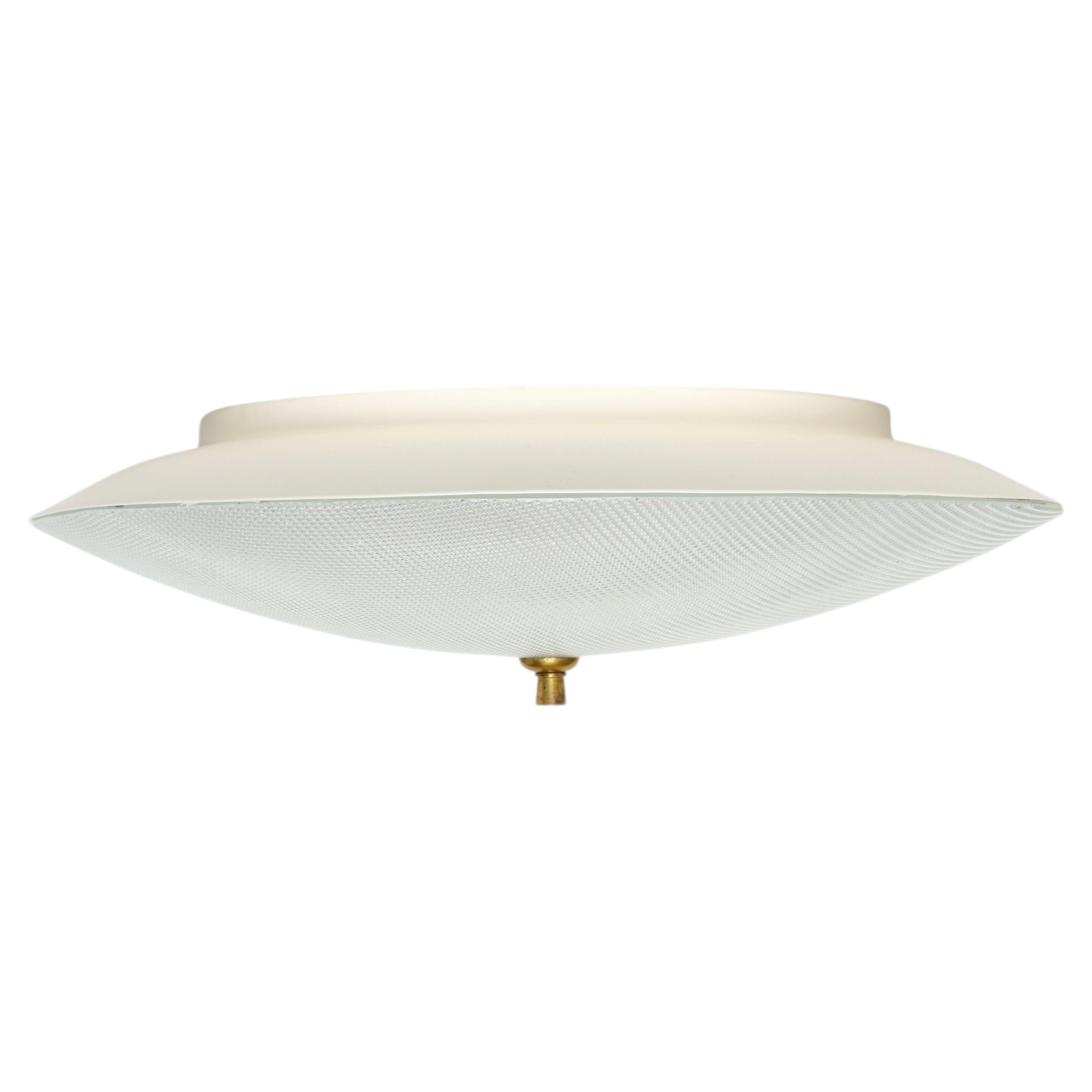 Stilnovo Flush Mount Ceiling Lights, Italy circa 1960s