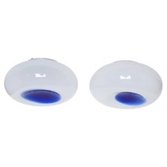 Murano glass flush mount ceiling light, Italy circa 1960s