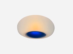 Murano glass flush mount ceiling light, Italy circa 1960s