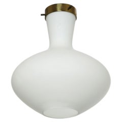 Stilnovo flush mount ceiling light, Italy circa 1960s