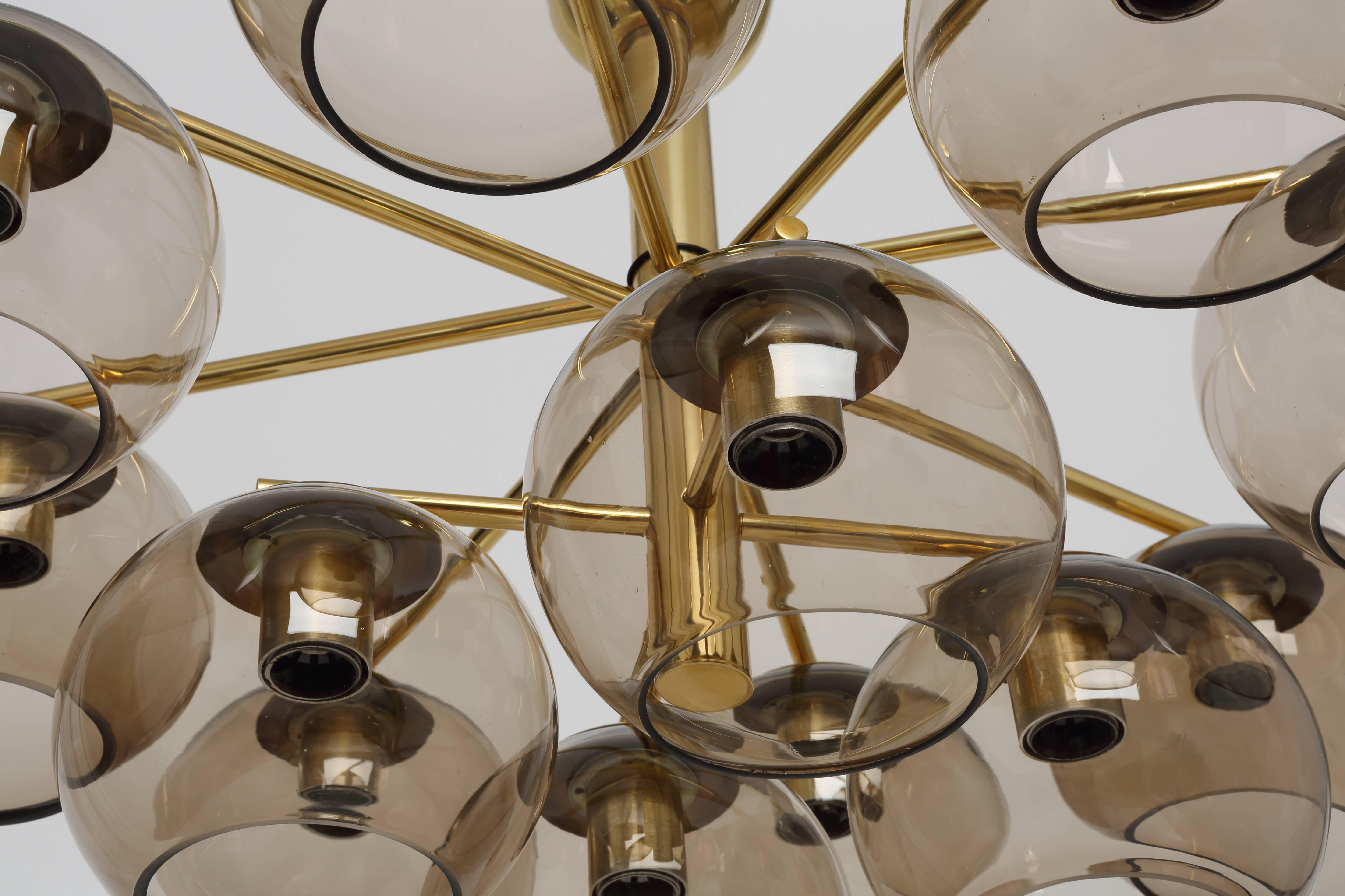 Hans-Agne Jakobsson Style Chandelier In Good Condition In Brooklyn, NY