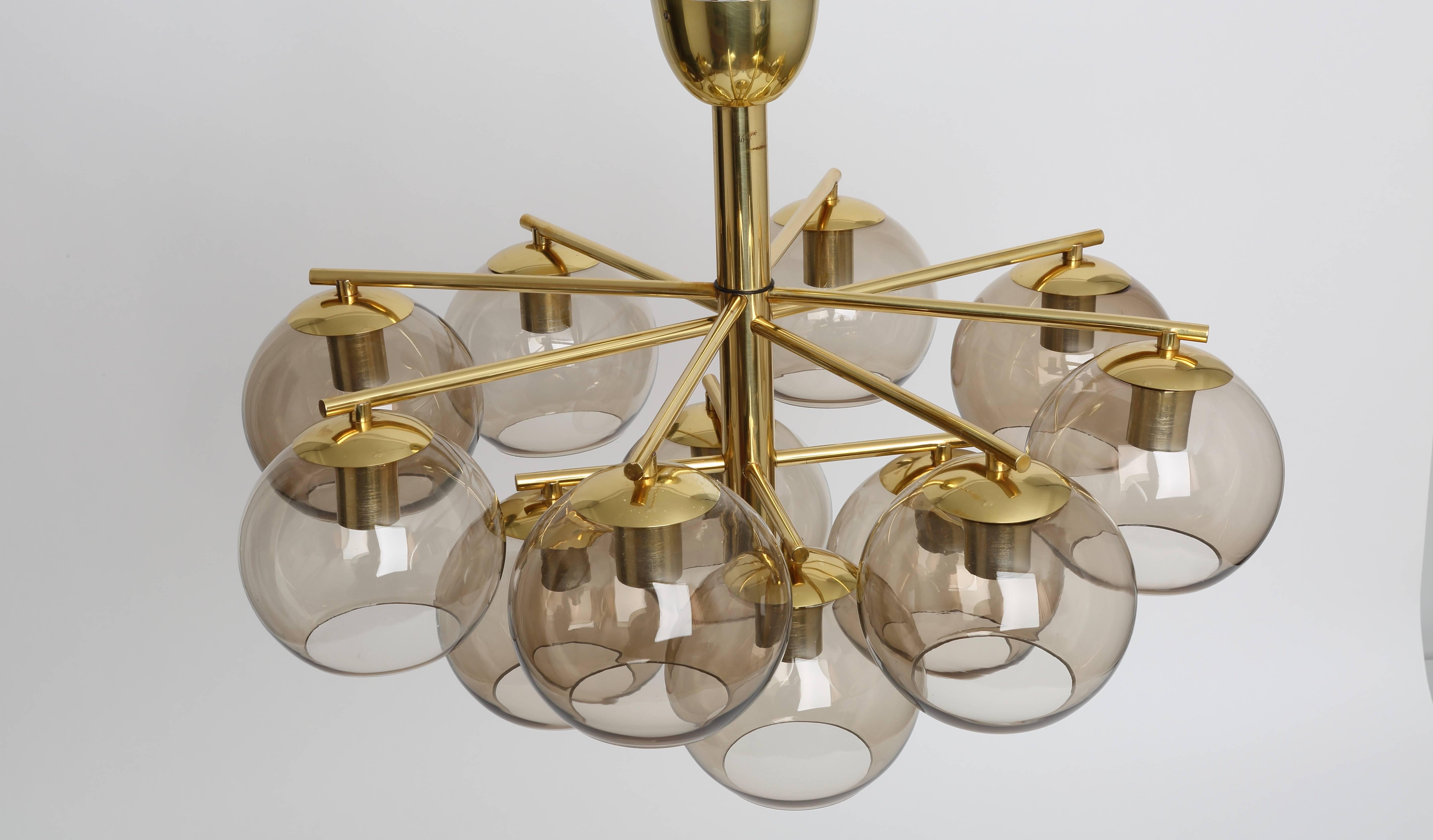 European Hans-Agne Jakobsson Style Chandelier