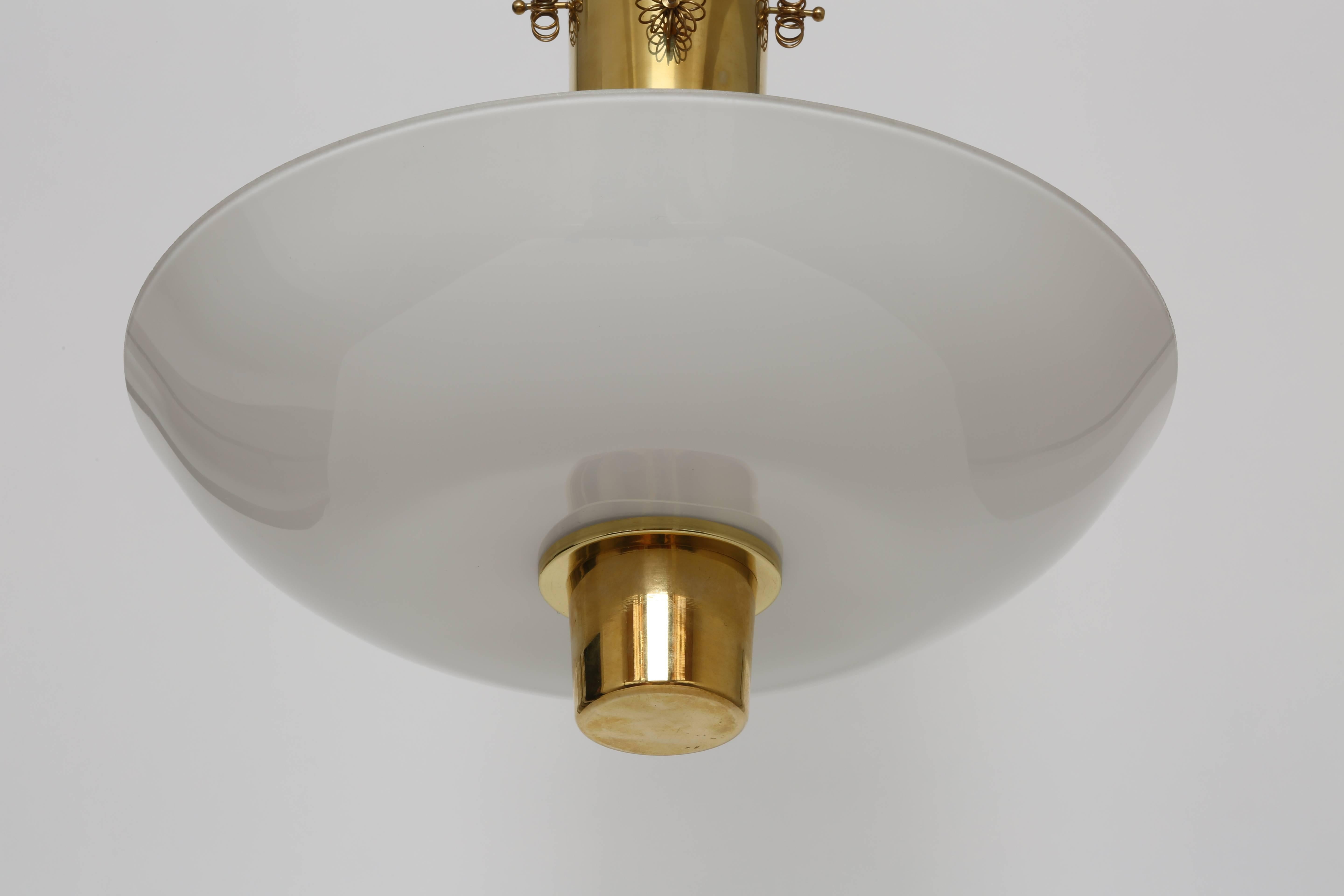 Scandinavian Modern Paavo Tynell ceiling fixture by Taito Oy
