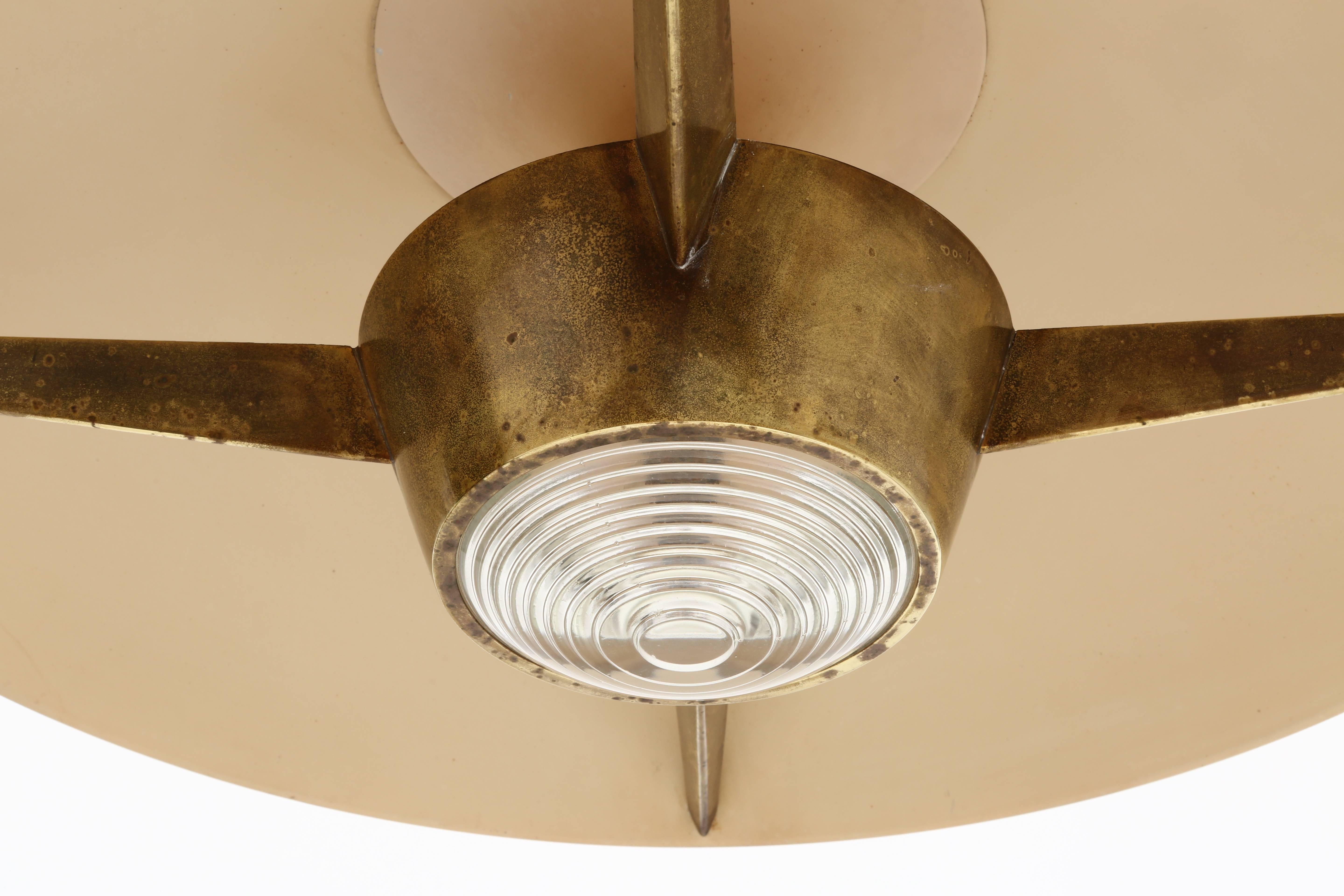 Mid-Century Modern Stilnovo Flush Mount