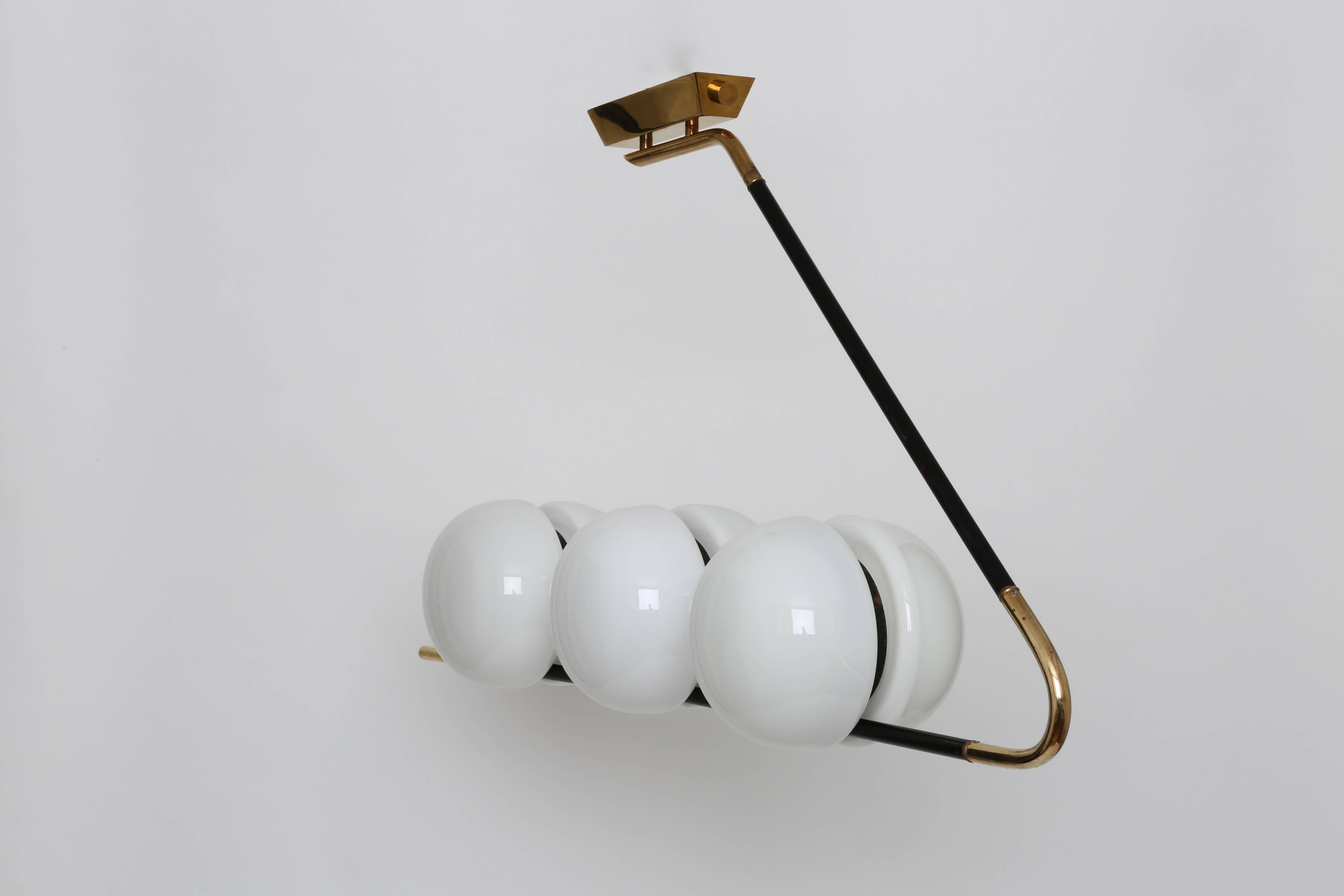 Mid-Century Modern Chandelier by Maison Lunel For Sale