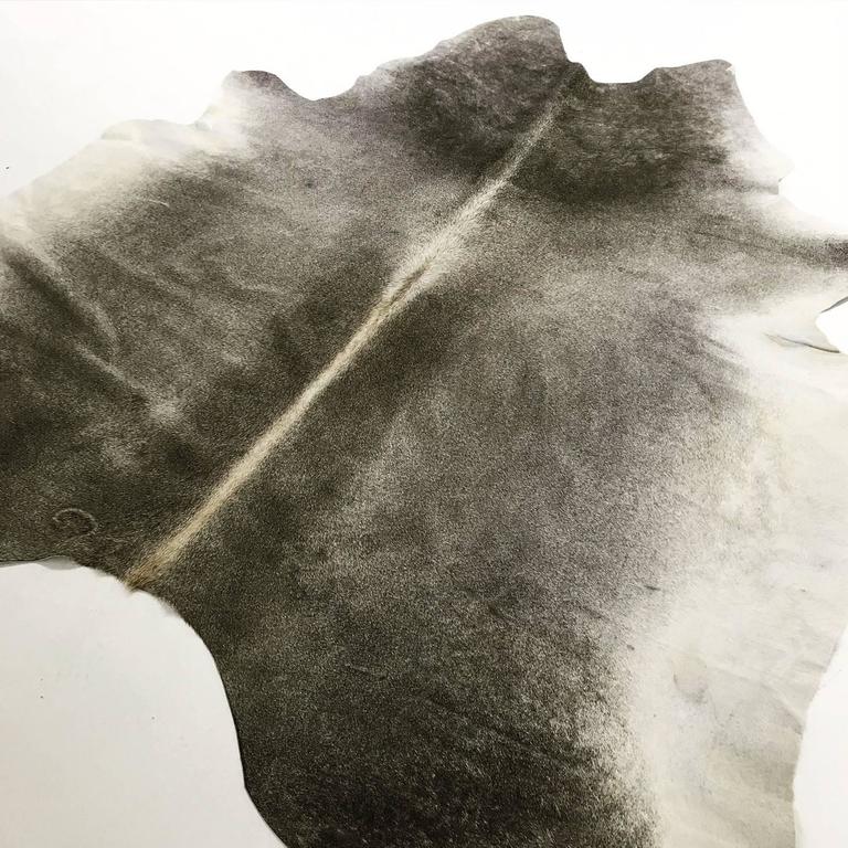 Salt and Pepper Brazilian Cowhide Rug For Sale at 1stDibs