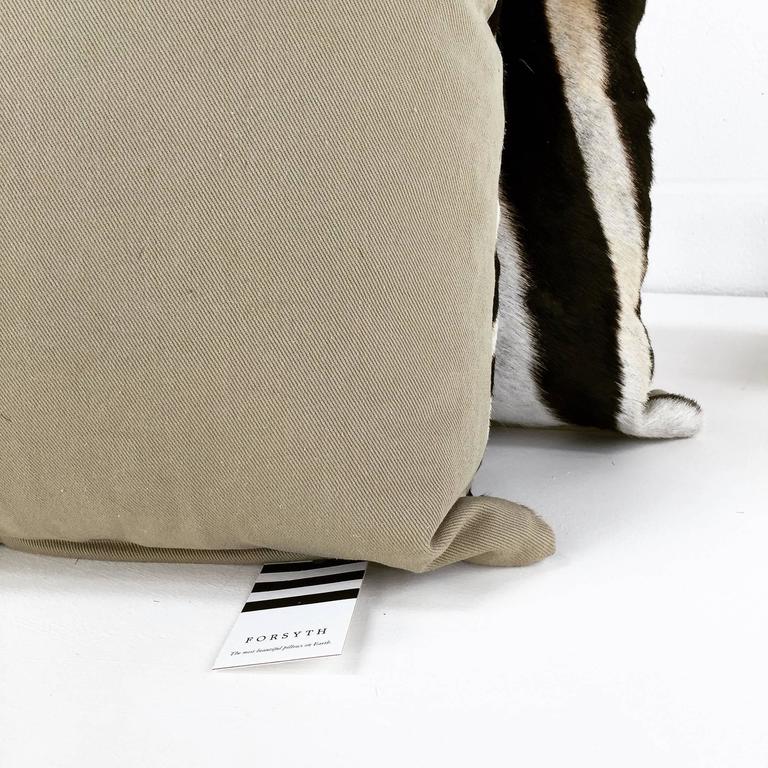 Zebra Hide Pillows, No. 275 and 277 at 1stdibs