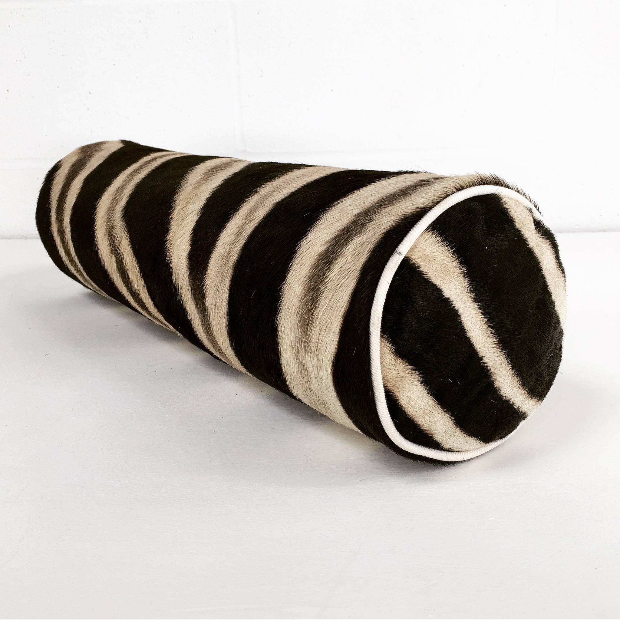 Forsyth zebra hide pillows are simply the best. The most beautiful hides are selected, hand-cut, hand-stitched and hand stuffed with the finest goose down. Each step is meticulously curated by Saint Louis based Forsyth artisans. Every pillow is a