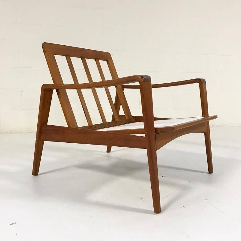 Pair of Danish Lounge Chairs by Arne Wahl Iversen for Komfort in Sheepskin 2