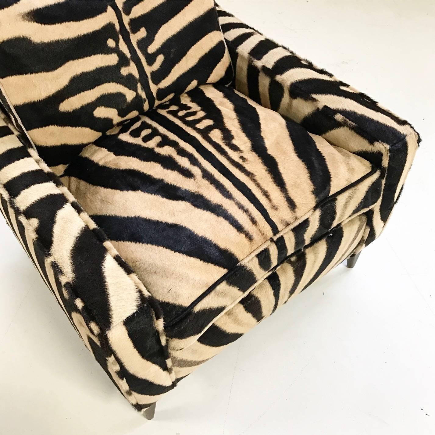 Mid-Century Modern Paul McCobb for Custom Craft Lounge Chair Restored in Zebra