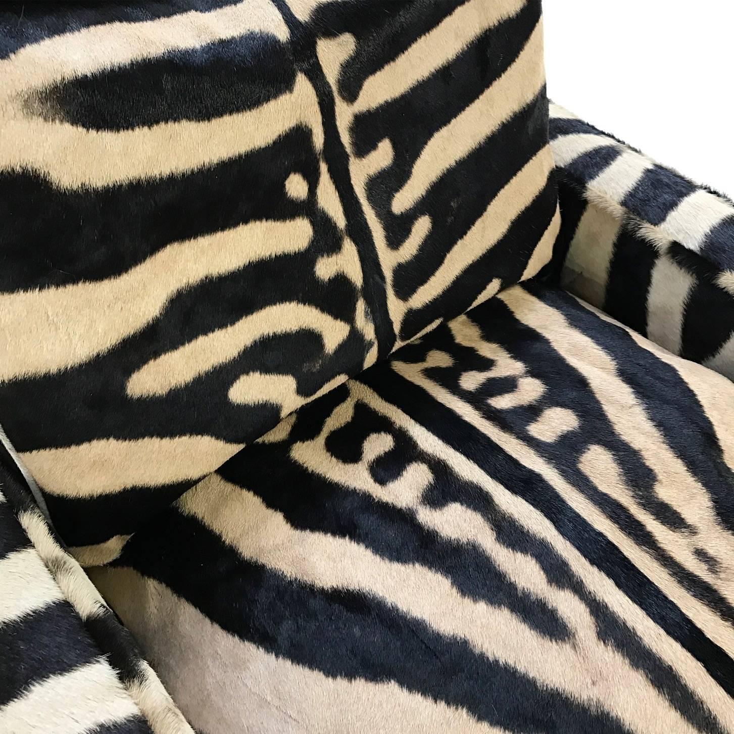 Paul McCobb for Custom Craft Lounge Chair Restored in Zebra 1