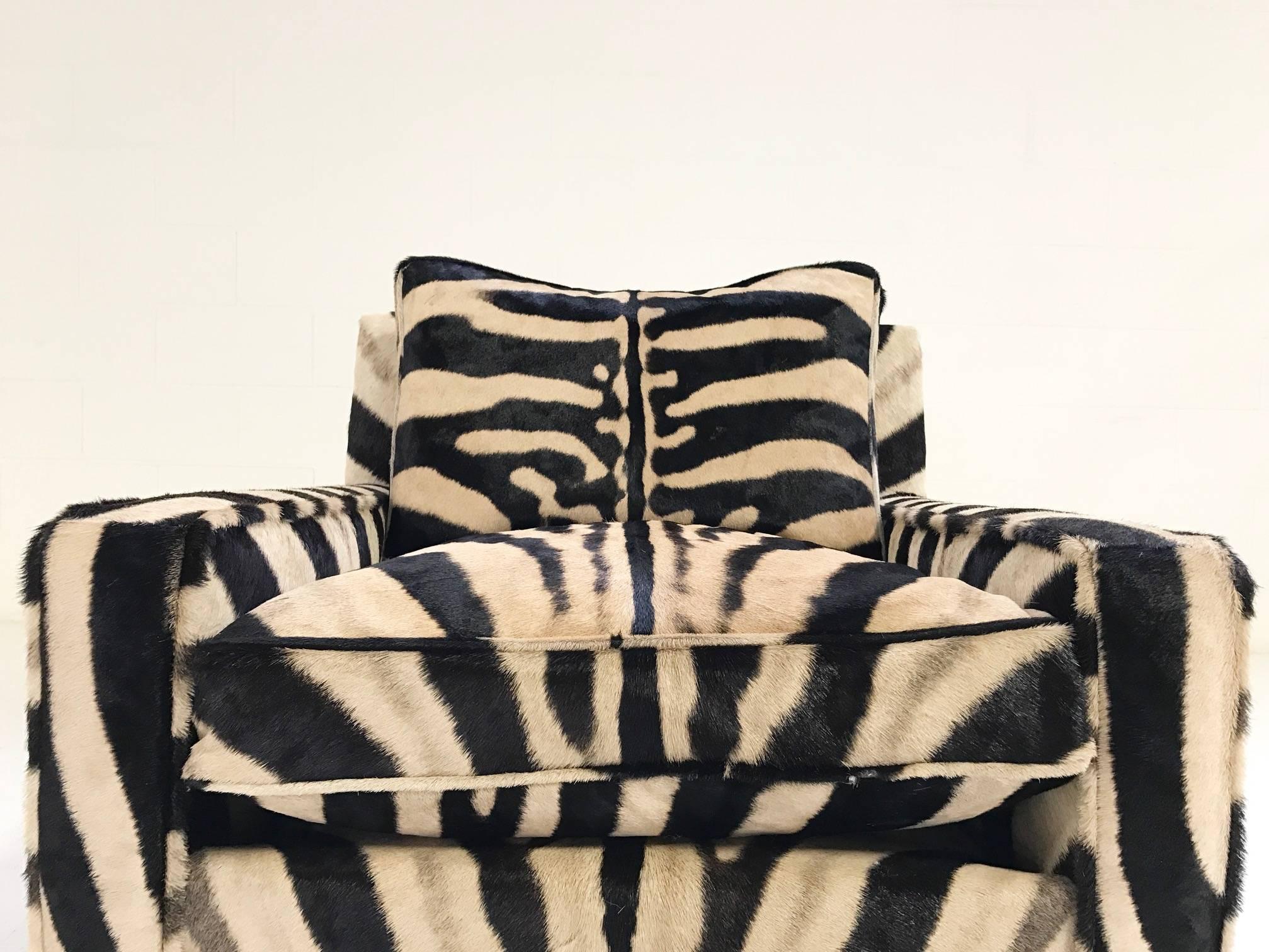 Paul McCobb for Custom Craft Lounge Chair Restored in Zebra 2