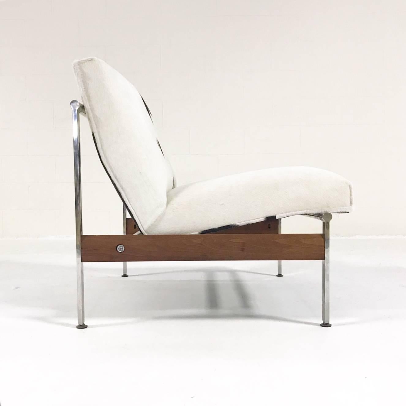Mid-Century Modern Forsyth One of a Kind Glenn of California Lounge Chair in Brazilian Cowhide
