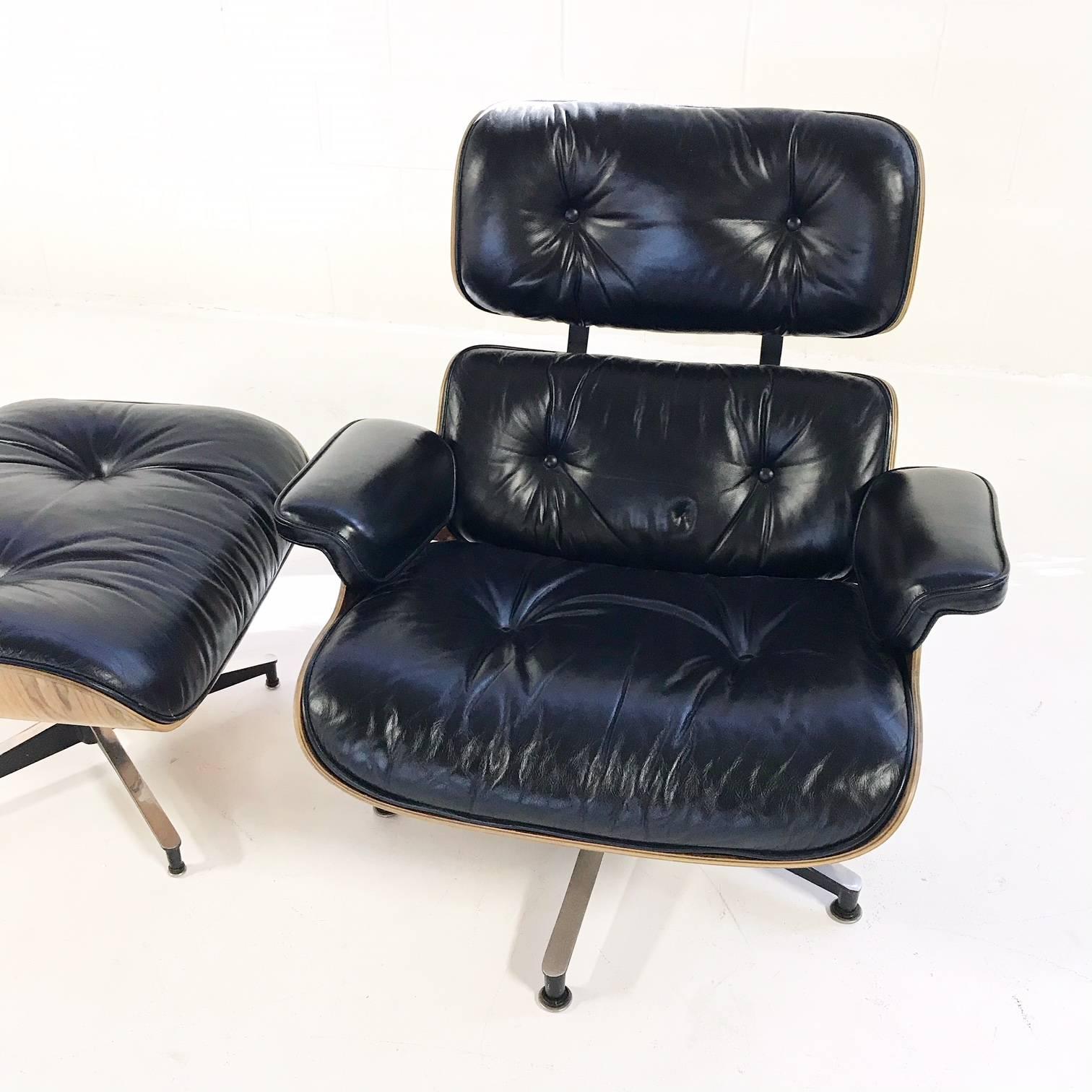 20th Century Charles and Ray Eames for Herman Miller 670 Lounge Chair and 671 Ottoman