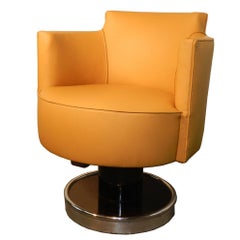 Decoene Freres, fauteuil pivotant Art Deco circa 1930