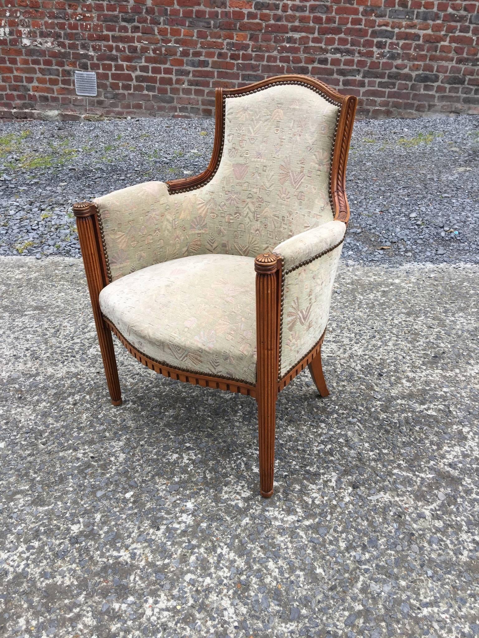 two Art Deco Armchairs, circa 1925-1930 For Sale 3