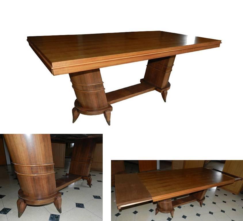 French Art Deco Table in Palissander, circa 1930 For Sale