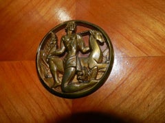 Art Deco Cherry Wood Sideboard circa 1940-1950, Lovely Bronzes