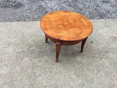 Gueridon Art Deco in Veneer of walnut, and Bronze, circa 1940