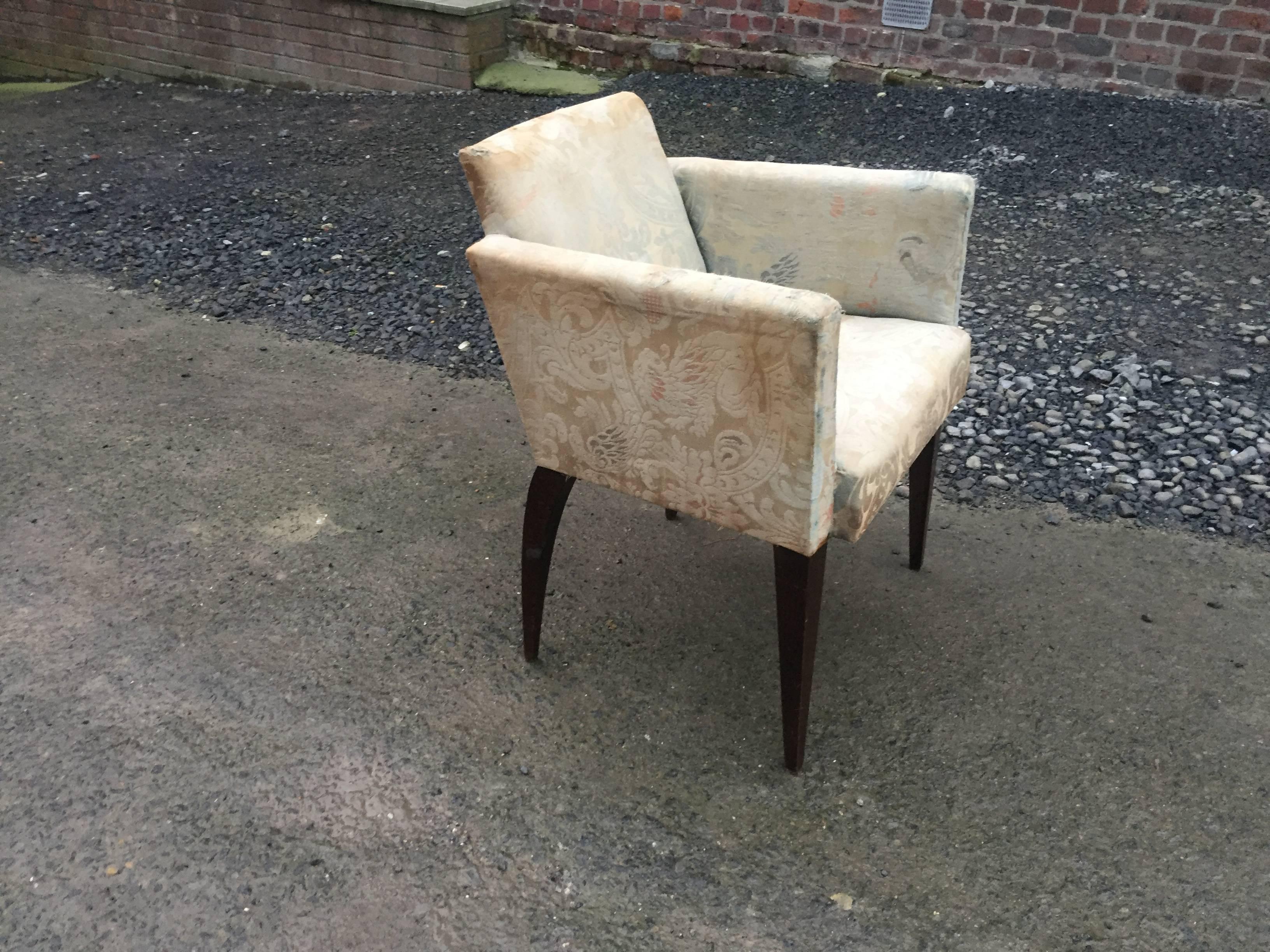 Art Deco Armchair in the Style of Alfred Porteneuve For Sale 2