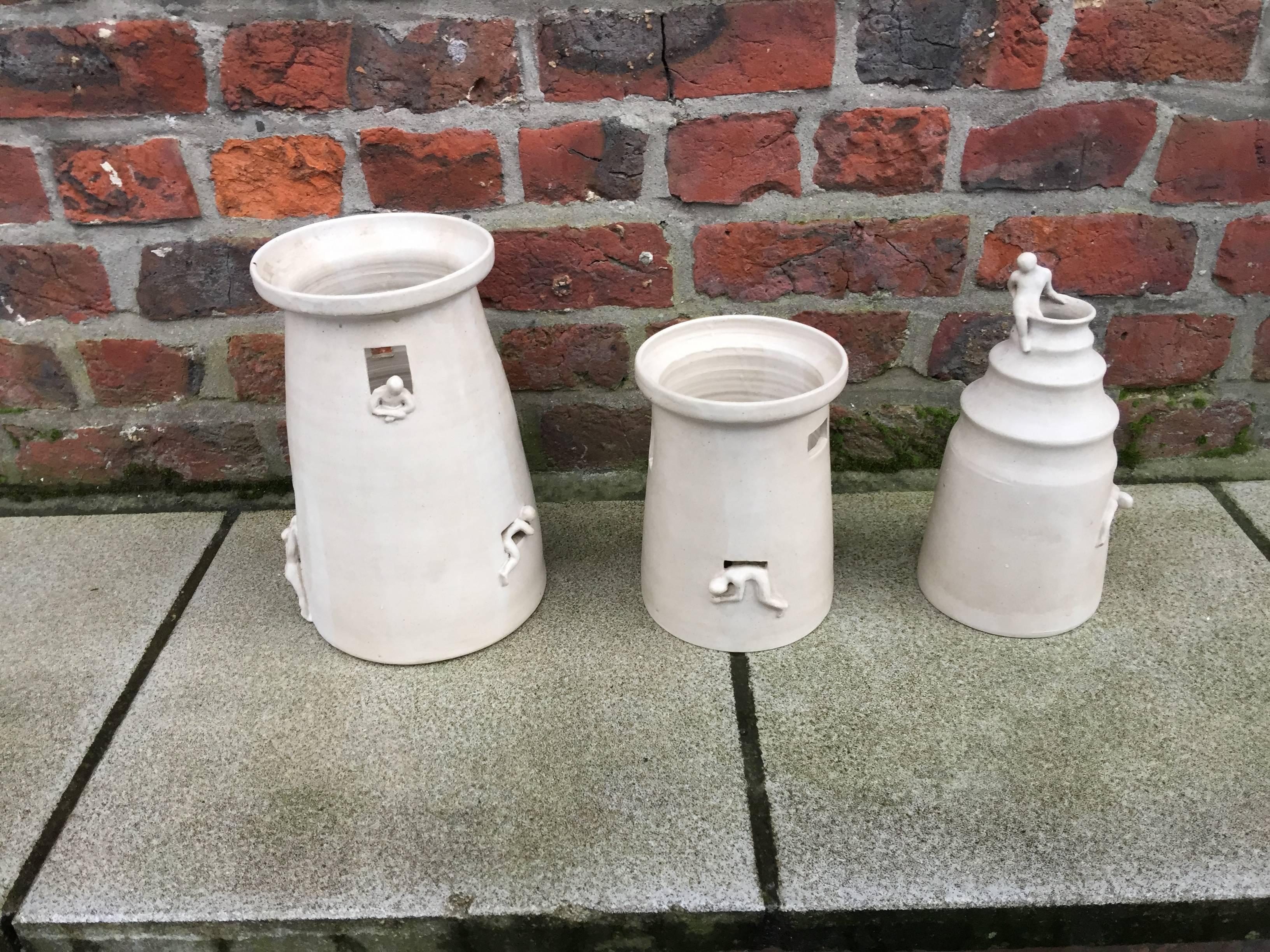 Hohe Original-Skulptur aus Keramik, um 1980 im Angebot 3