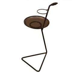 Mathieu Matégot Side Table in Perforated Metal, circa 1950