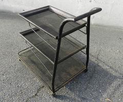 Mathieu Matégot, Démon-Table Serving Table, Perforated Sheet Metal and Metal